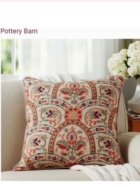 Pottery Barn Harland 24x24 Pillow Case Cover